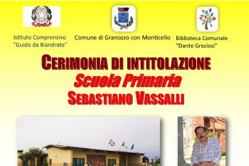Cerimonia di Intitolazione Scuola Primaria Sebastiano Vassalli